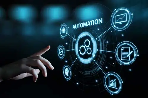 Spezialist Automatisierungstechnik - Automation Software Technology Process System Business Konzept.
