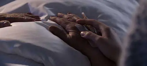 Palliativbegleiter Fernlehrgang | Panorama von Personen, die älteren Patienten helfen, die sich im Krankenhaus befinden